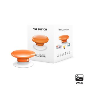 Розумна кнопка Fibaro The Button, Z-Wave, 3V ER14250, памаранчева 436136 фото