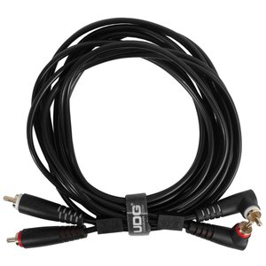 UDG U97005BL — Міжблочний кабель RCA Straight-RCA Angled Black 3 метри 1-009043 фото