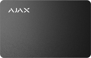Ajax Pass (000022787) — Карта 10шт безконтактна, jeweller, чорний 1-007974 фото
