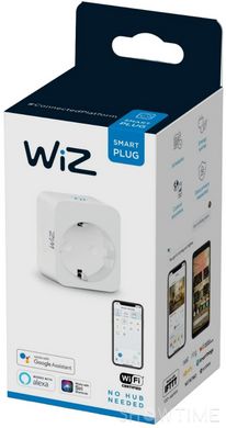 WiZ Smart Plug Powermeter Type-F Wi-Fi (929002427101) — Розумна Wi-Fi розетка, 10А 1-010059 фото