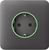 Ajax SoloCover for Outlet Smart Jeweler Grey (000038810) — Передня панель для вбудованої розетки 1-010066 фото