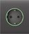 Ajax CenterCover for Outlet Smart Jeweler Grey (000038806) — Центральна панель для вбудованої розетки 1-010076 фото