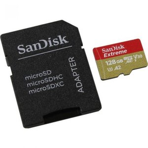 Карта пам'яті SanDisk 128GB Miсro-SDXC class 10 UHS-I U3 A2 SD-адаптер 2602 1-001065 фото