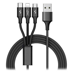 Кабель REAL-EL Premium USB2.0 AM/Apple Lightning/Micro-BM/Type-C 1м (EL123500035) 470372 фото