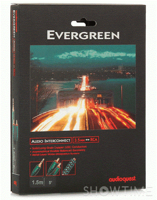 AudioQuest EverGreen (3,5mm-2RCA) 0.6m 436834 фото