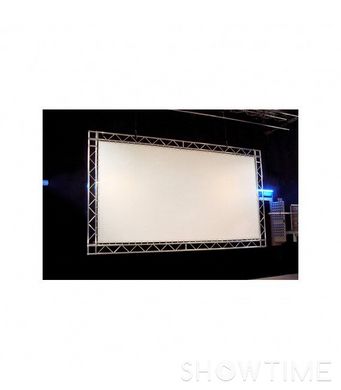 Екран прямої проекції на люверсах з полотна беломатового (зворотна сторона чорна), максимальна висота безшовного екрану до 4.5м, ширина до 100 м. Ціна за 1 м2. 450861 фото