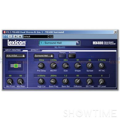 Процесор ефектів 4 канали 17 типів реверберації Lexicon LEXMX400V-EU 729832 фото