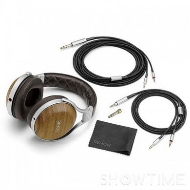 Навушники повнорозмірні 5 Гц - 56 кГц 24 Ом 106 дБ 3 м Denon AH-D9200 Wood 529637 фото