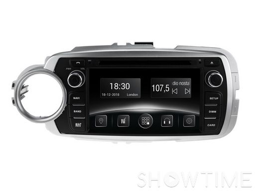 Автомобільна мультимедійна система з антибліковим 6.2 "дисплеєм 800x480 для Toyota Yaris P130 2011-2013 Gazer CM5006-P130 524353 фото