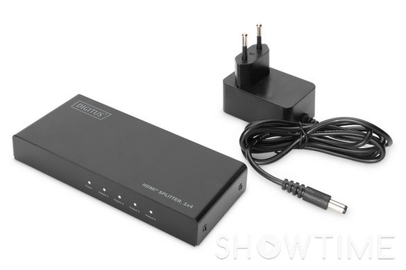 Разветвитель DIGITUS SCS HDMI (INx1 - OUTx4), 4K, black DS-45325 542913 фото