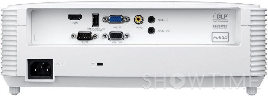 Проектор X309ST (XGA,3700Lm,25000:1, 6/10/15,0.617 :1,10W,HDMI,USB) Optoma E9PD7DQ01EZ1 542709 фото
