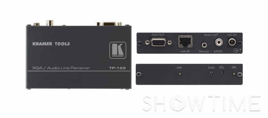 Приймач XGA и стерео звукових (аналог и S / PDIF) сигналів , (CAT5) Kramer Electronics, Ltd TP-122 542157 фото