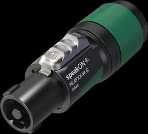 Neutrik NL4FXX-W-S — Кабельный 4-контактный штекер SPEAKON мама FXX с замком для кабеля Ø 6-12 мм 1-008402 фото