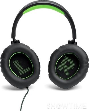 JBL Quantum 100X Black and Green (JBLQ100XBLKGRN) — Навушники з мікрофоном геймерські дротові накладні 32 Ом 96 дБ 3.5 мм 1-007657 фото