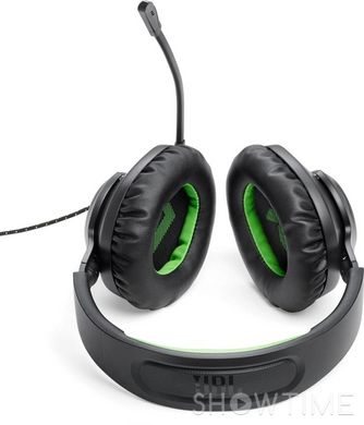 JBL Quantum 100X Black and Green (JBLQ100XBLKGRN) — Навушники з мікрофоном геймерські дротові накладні 32 Ом 96 дБ 3.5 мм 1-007657 фото