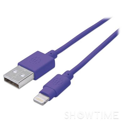 Кабель Manhattan iLynk Lightning Cable Purple 1м (394239) 469317 фото