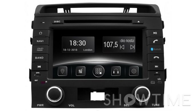 Автомобільна мультимедійна система з антибліковим 8 "HD дисплеєм 1024x600 для Toyota Land Cruiser 200 J200 2007-2015 Gazer CM6008-J200 526765 фото