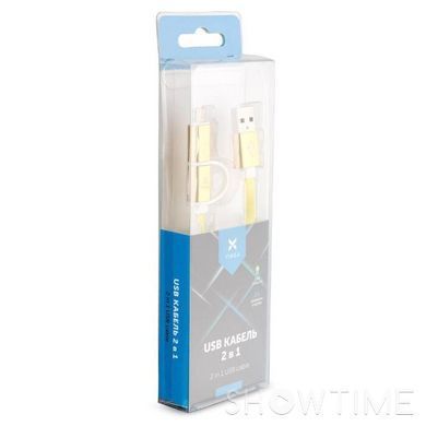 Кабель Vinga USB2.0 AM/Apple Lightning Yellow 1м (VRC791Y) 470123 фото