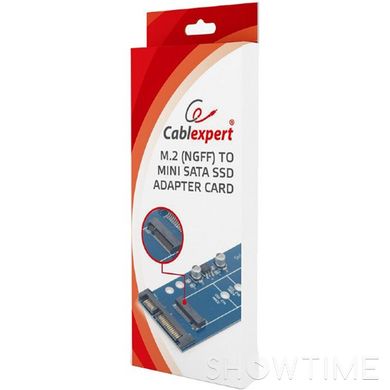 Адаптер Cablexpert M.2 (NGFF) to mSATA 1.8\" SSD Adapter Card (EE18-M2S3PCB-01) 461174 фото