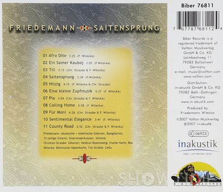 Виниловая пластинка LP Friedemann - Saitensprung 528262 фото