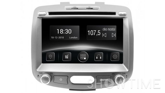 Автомобільна мультимедійна система з антибліковим 7 "HD дисплеєм 1024x600 для Hyundai i10 PA 2007-2013 Gazer CM5007-PA 525605 фото