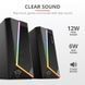 Акустична система Ziva RGB Illuminated 2.0 Gaming Speaker Set Trust 24071 542769 фото 1