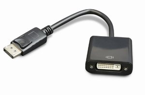 Адаптер-перехідник DisplayPort to DVI Cablexpert A-DPM-DVIF-002 Black