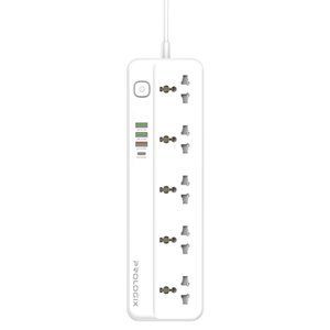 Фильтр питания ProLogix Premium (PR-SC5415W) 5 розеток, 4 USB (1 PD+1 QC3.0+2 AUTO ID), 2 м, белый 1-011225 фото