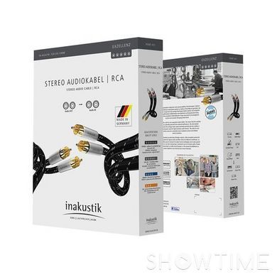 Міжблочний кабель XLR Inakustik Exzellenz Audio Stereo XLR 1,5m 528113 фото