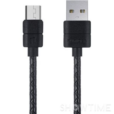 Кабель PURIDEA L21 USB2.0 AM/Micro-BM Black 1м (L21-MICRO-USB BLACK) 469269 фото