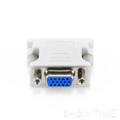 Адаптер DVI 24 + 5 pin / VGA, M / F HD 3 ряди Cablexpert A-DVI-VGA White 444404 фото
