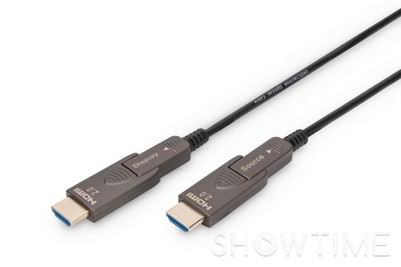 Digitus AK-330127-100-S — Кабель HDMI (M/M) 10м 4K AOC 1-007904 фото