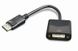 Адаптер-перехідник DisplayPort to DVI Cablexpert A-DPM-DVIF-002 Black 444419 фото 1