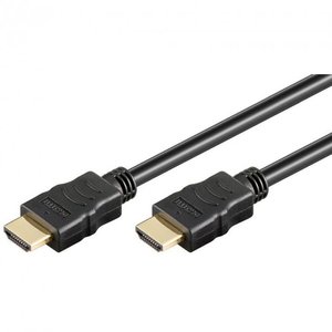 AVC HDMI M/M V2.0 4K60Hz HDR 18Gbps 0.5m — Кабель HDMI v2.0 4K 60 Гц HDR 18 Гбит/с черный 0.5 м 1-007340 фото