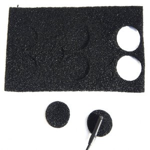 Комплект наклеек и насадок-дисков Rycote Undercovers - Black (100 наклеек х 100 дисков) 1-002042 фото