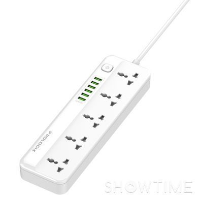 Фильтр питания ProLogix Premium (PR-SC5614W) 5 розеток, 6 USB AUTO ID, 2 м, белый 1-011226 фото