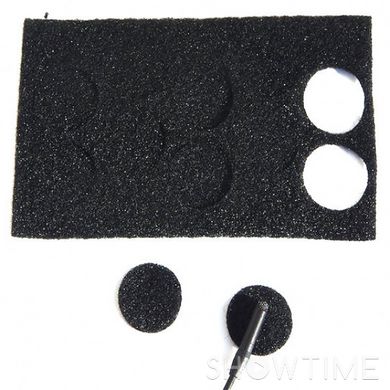 Комплект наклеек и насадок-дисков Rycote Undercovers - Black (100 наклеек х 100 дисков) 1-002042 фото