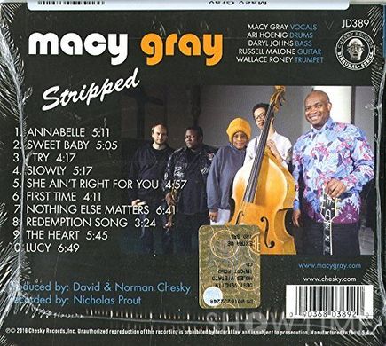 Виниловая пластинка LP Gray Macy - Stripped 528264 фото