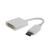 Адаптер-перехідник DisplayPort to DVI Cablexpert A-DPM-DVIF-002-W White 444418 фото