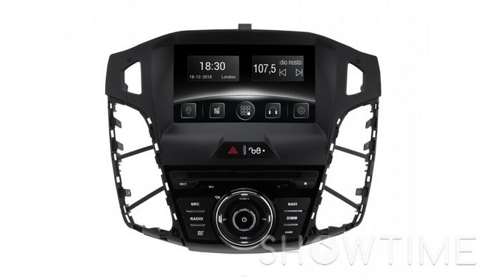 Автомобільна мультимедійна система з антибліковим 7 "HD дисплеєм 1024x600 для Ford Focus BM 2012-2016 Gazer CM6007-BM 525607 фото