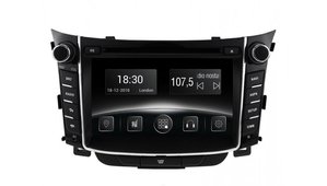 Автомобільна мультимедійна система з антибліковим 7 "HD дисплеєм 1024x600 для Hyundai i30 GD 2012-2016 Gazer CM6007-GD 526569 фото