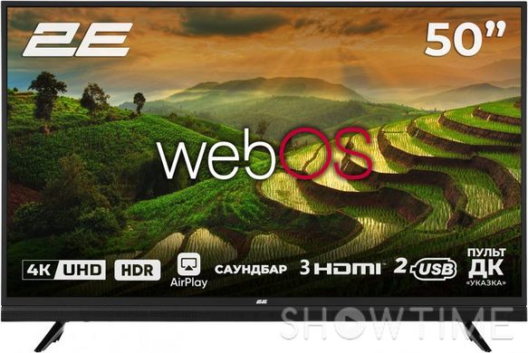 2E 2E-50A06LW — Телевізор 50" LED 4K 50Hz Smart WebOS, Black 1-006036 фото