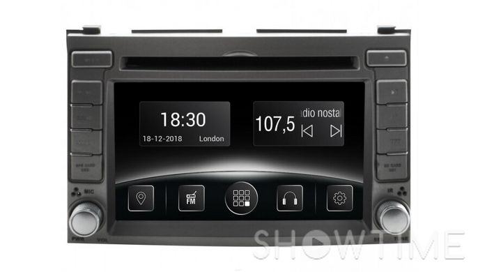Автомобільна мультимедійна система з антибліковим 6.2 "дисплеєм 800x480 для Hyundai i20 PB 2008-2013 Gazer CM5006-PB 525658 фото