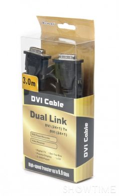 Кабель DVI2 3m, 24+1 pin, феррит, Viewcon VD-106-3M 444584 фото