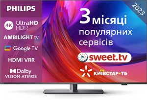 Philips 65PUS8818/12 — Телевизор 65", UHD, Smart TV, HDR, Ambilight, Android TV, 120 Гц, 4х10 Вт, 4/16 ГБ, Eth, Wi-Fi, Bluetooth, Black 1-007293 фото