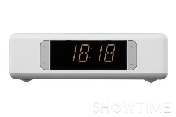 2E 2E-AS01QIWT — акустическая док-станция SmartClock Wireless Charging, Alarm Clock, Bluetooth, FM, USB, AUX White 1-004888 фото
