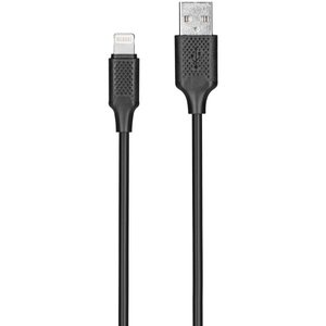 Кабель Kits USB2.0 AM/Lightning Black 1м (Kits-W-003) 470509 фото