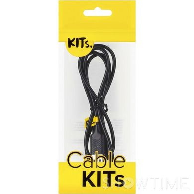 Кабель Kits USB2.0 AM/Lightning Black 1м (Kits-W-003) 470509 фото