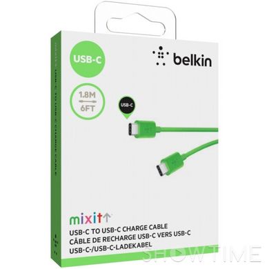 Кабель Belkin MIXIT USB-C Charge Cable Green 1.8м (F2CU043BT06-GRN) 469111 фото