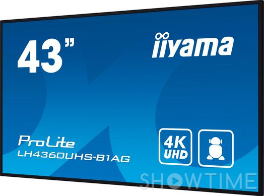 Iiyama LH4360UHS-B1AG — Информационный дисплей 42.5" ОС Android 11, 3xHDMI 2.0/1xRS-232c/1xLAN/2xU 1-008358 фото